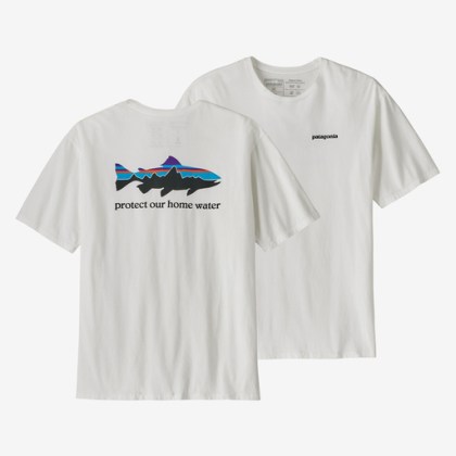 Men&#39;s Home Water Trout Organic T-Shirt koszlka wędkarska Patagonia Fly Fishing FlyArtFishing